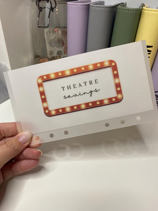 A6 Theatre Vellum Wallets for Cash Stuffing, Budgeting, Wallets, Save, Cash, Organise