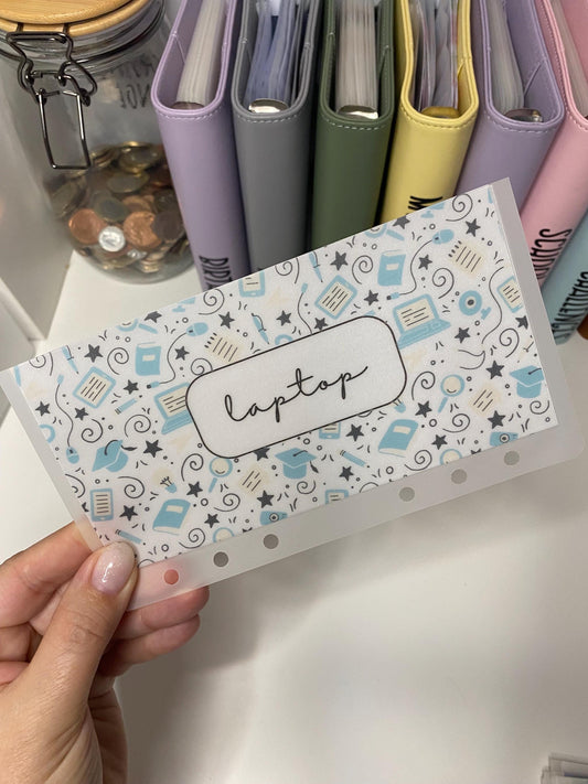 A6 Laptop Vellum Wallets for Cash Stuffing, Budgeting, Wallets, Save, Cash, Organise