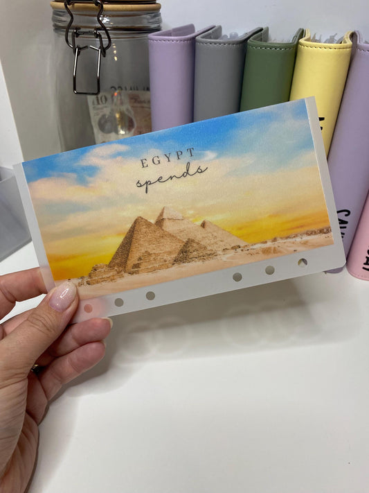 A6 Egypt Vellum Wallets for Cash Stuffing, Budgeting, Wallets, Save, Cash, Organise