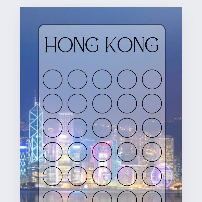 Hong kong Savings Tracker, cash Stuffing, Budgeting, A6 binder, Save money,  Envelope method, Budget, Challenge