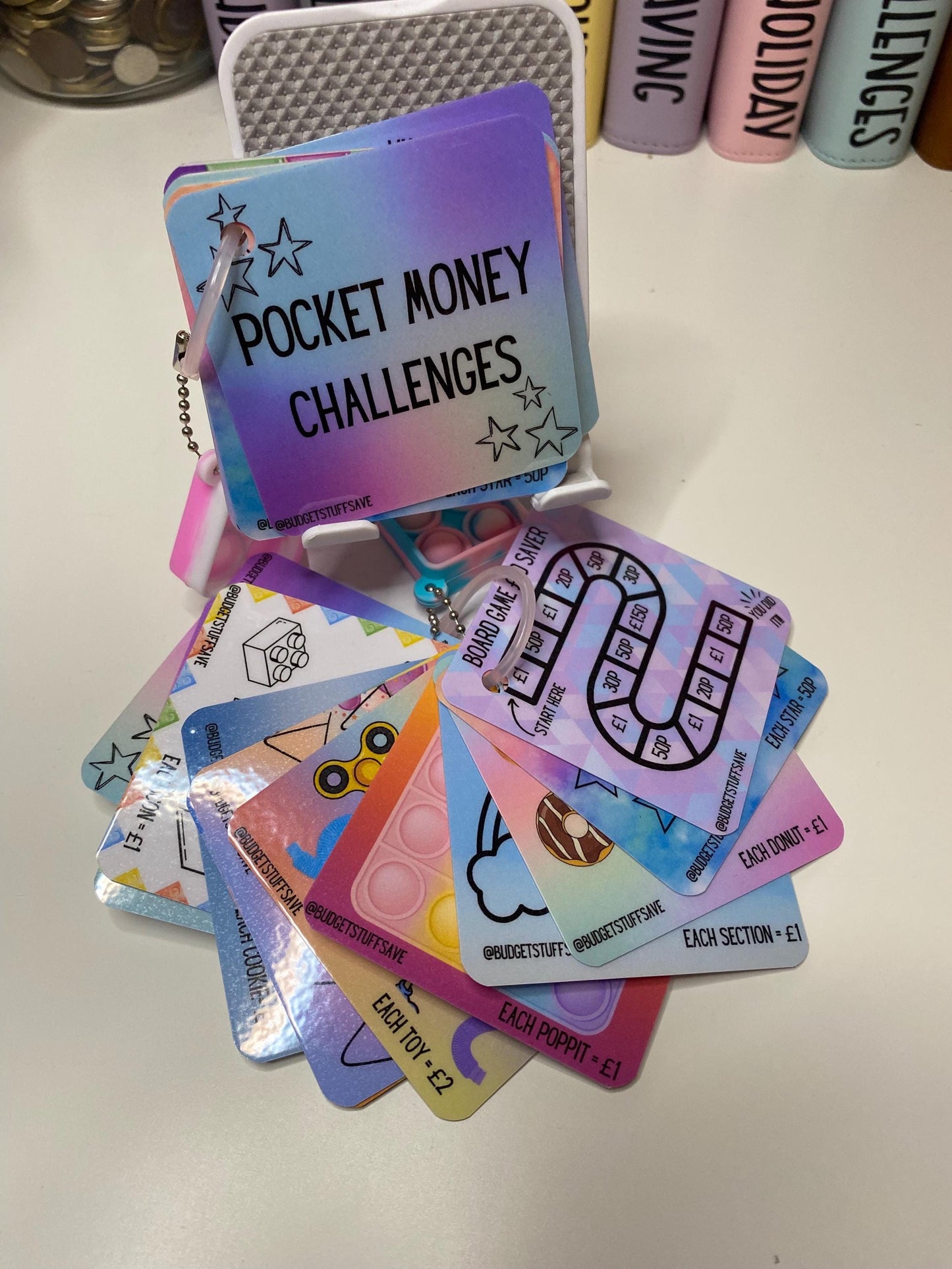 Pocket Money Savings Bundle for Kids, Cash Stuffing, Budgeting