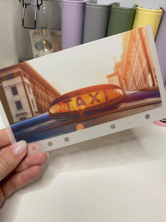 A6 Taxi Vellum Wallets for Cash Stuffing, Budgeting, Wallets, Save, Cash, Organise