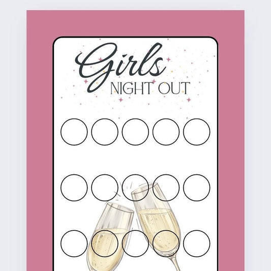 Girls night out Savings Tracker and wallet, cash Stuffing, Budgeting, A6 binder, Save money,  Envelope method, Budget, Challenge