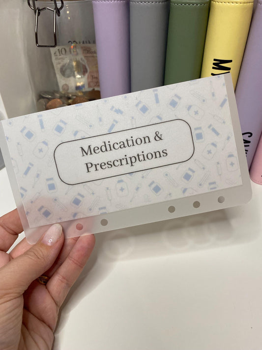 Prescriptions Vellum Wallet for Cash Stuffing, Budgeting, Wallets, Save, Cash, Organise