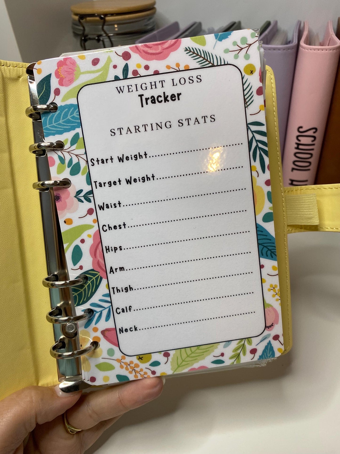 A6 Weight Loss Binder for Cash Stuffing, Budgeting, Wallets, Save, Cash, Organise
