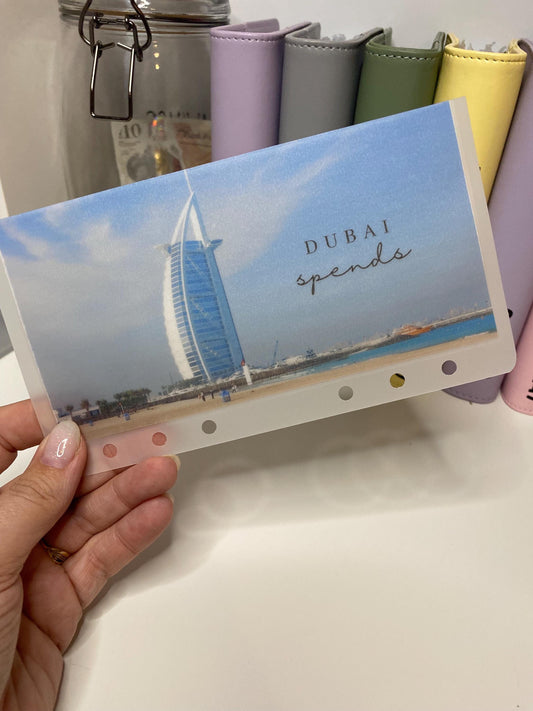 A6 Dubai Vellum Wallets for Cash Stuffing, Budgeting, Wallets, Save, Cash, Organise