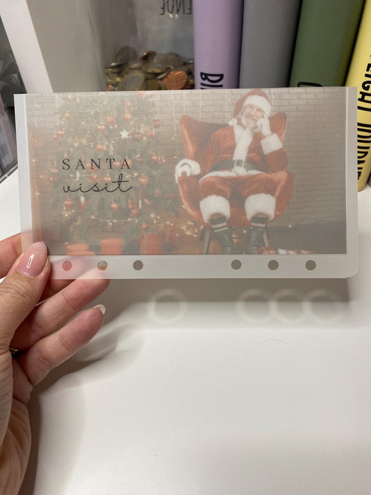 Santa visit Vellum Wallets for Cash Stuffing, Budgeting, Wallets, Save, Cash, Organise