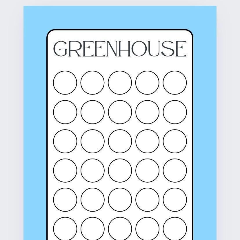 Greenhouse themed Savings Tracker, cash Stuffing, Budgeting, A6 binder, Save money,  Envelope method, Budget, Challenge