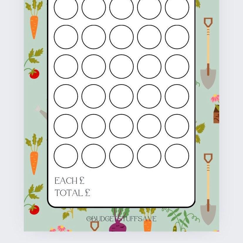 Greenhouse themed Savings Tracker, cash Stuffing, Budgeting, A6 binder, Save money,  Envelope method, Budget, Challenge