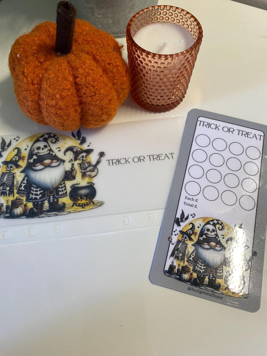 Trick or Treat Vellum Wallet and tracker for Cash Stuffing, Budgeting, Wallets, Save, Cash, Organise