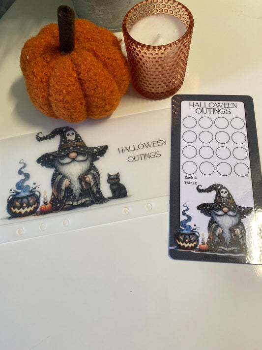 Halloween Outings Vellum Wallet and tracker for Cash Stuffing, Budgeting, Wallets, Save, Cash, Organise