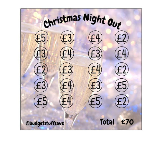 Christmas Night Out Mini Challenge, Cash Stuffing, Pocket Money, Budgeting, Budget Binder