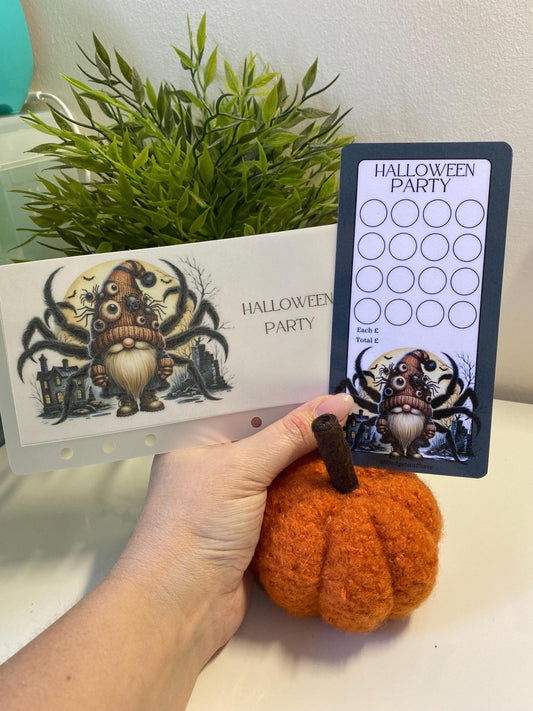 Halloween Party Vellum Wallet and tracker for Cash Stuffing, Budgeting, Wallets, Save, Cash, Organise
