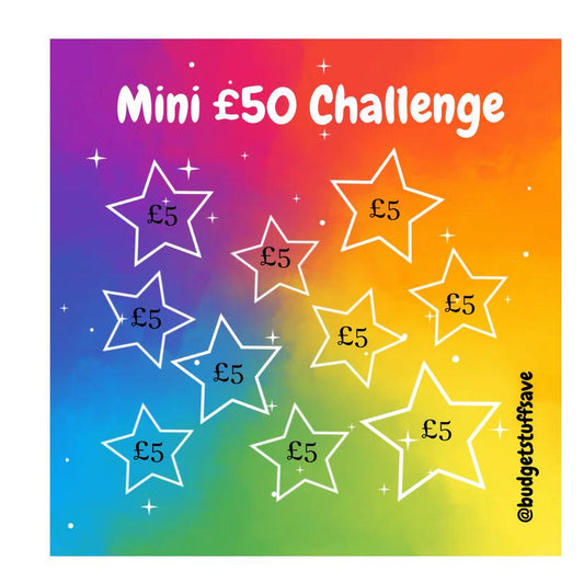 Star Saver Mini Tracker, Cash Stuffing, Budgeting, Budget Binder, Tracker, Save, Money, Challenge