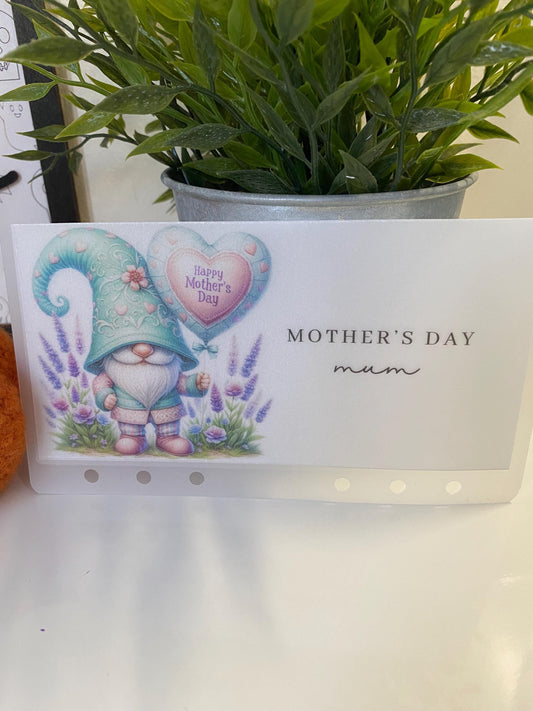 Mothers Day Gonk trackers and Vellum Wallets for Cash Stuffing, Budgeting, Wallets, Save, Cash, Organise, A6
