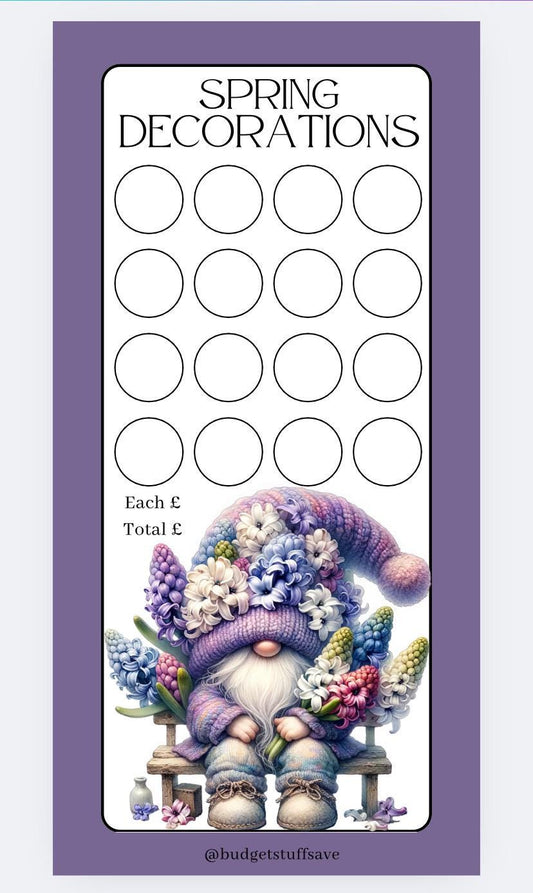 4 Seasons Decorations Savings Trackers and wallets, cash Stuffing, Budgeting, A6 binder, Save money,  Envelope method, Budget, Challenge