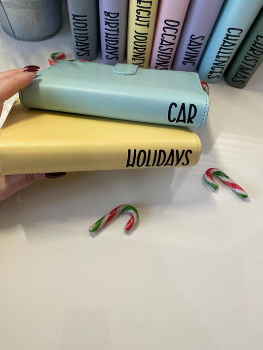 Holiday Gonk Binder with Trackers and wallets, cash Stuffing, Budgeting, A6 binder, Save money,  Envelope method, Budget, Challenge
