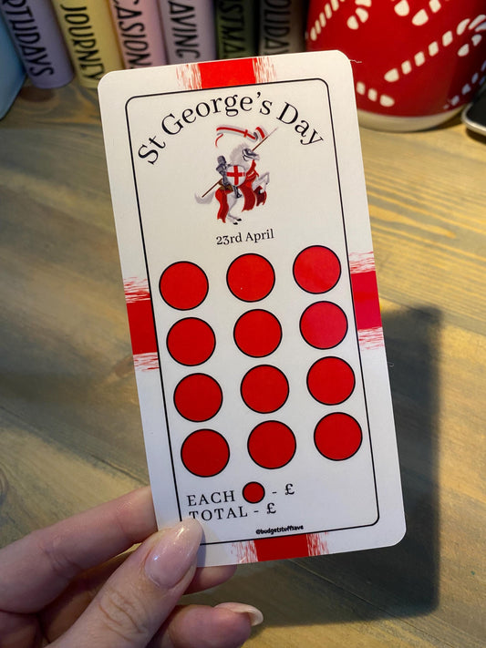 St George’s Day Tracker, Cash Stuffing, Budget Binder Trackers, Save Money, Cash Envelopes, Budgeting, Money Saver, Presents, Gifts
