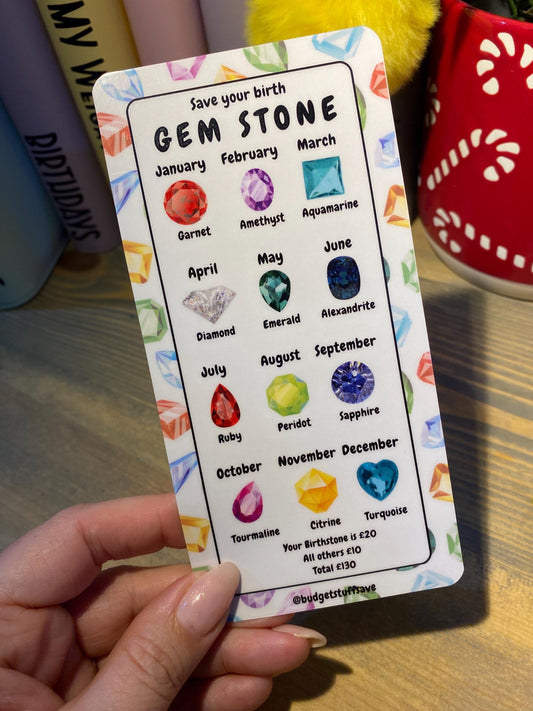 Birth Gemstone Saver, Cash Stuffing, Budget Binder Trackers, Save Money, Cash Envelopes, Budgeting, Money Saver, Presents, Gifts