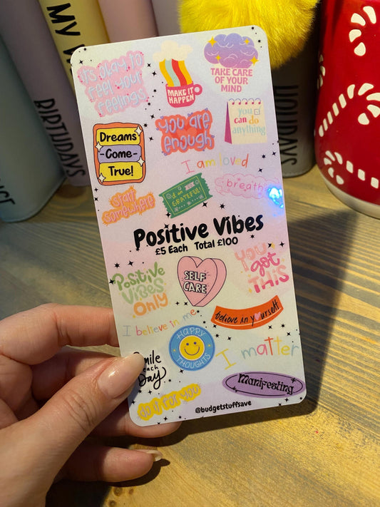 Positive Vibes Tracker, Cash Stuffing, Budget Binder Trackers, Save Money, Cash Envelopes, Budgeting, Money Saver, Presents, Gifts