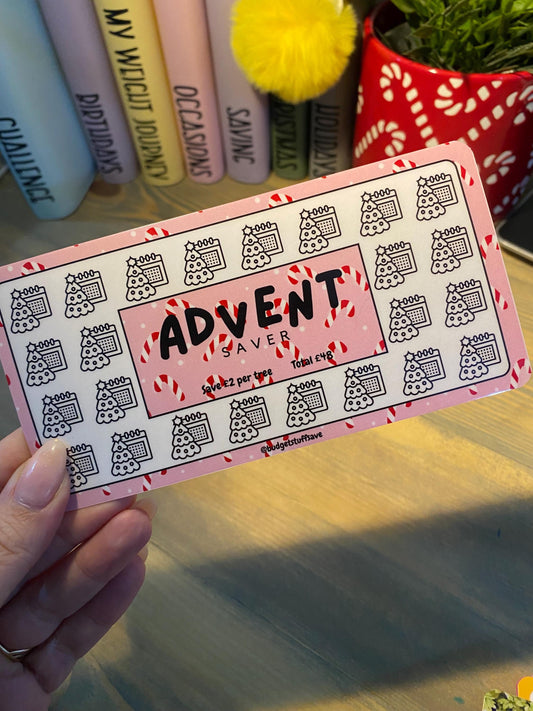 Advent Saver, Calendar Savings Tracker, Cash Stuffing, Budget Binder Trackers, Save Money, Cash Envelopes, Budgeting, Money Saver, Presents
