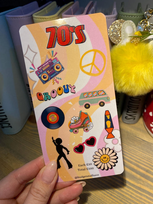 70s Tracker, Saver, Cash Stuffing, Budget Binder Trackers, Save Money, Cash Envelopes, Budgeting, Money Saver, Presents, Gifts