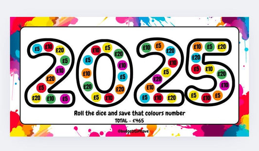 2025 roll the colour Saver, Cash Stuffing, Budget Binder Trackers, Save Money, Cash Envelopes, Budgeting, Money Saver, Presents, Gifts
