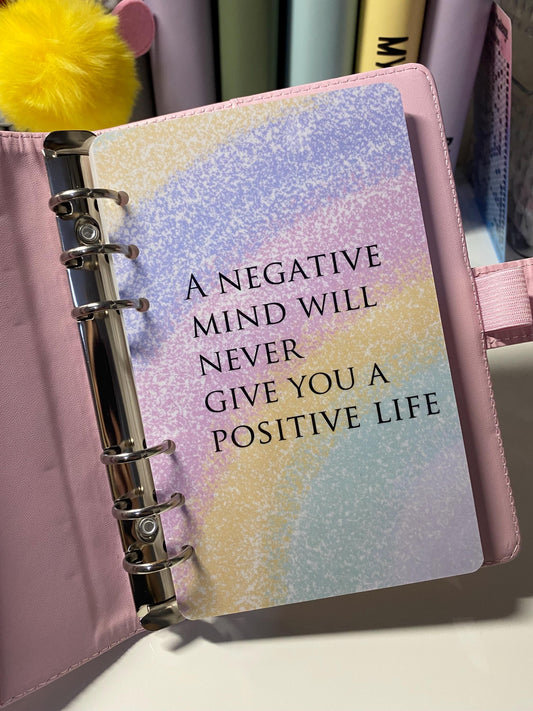 A positive life… A6 Binder Dashboard, Cash Stuffing, Budgeting, Save Money, Budget, Monthly, Weekly, Savings, Reset