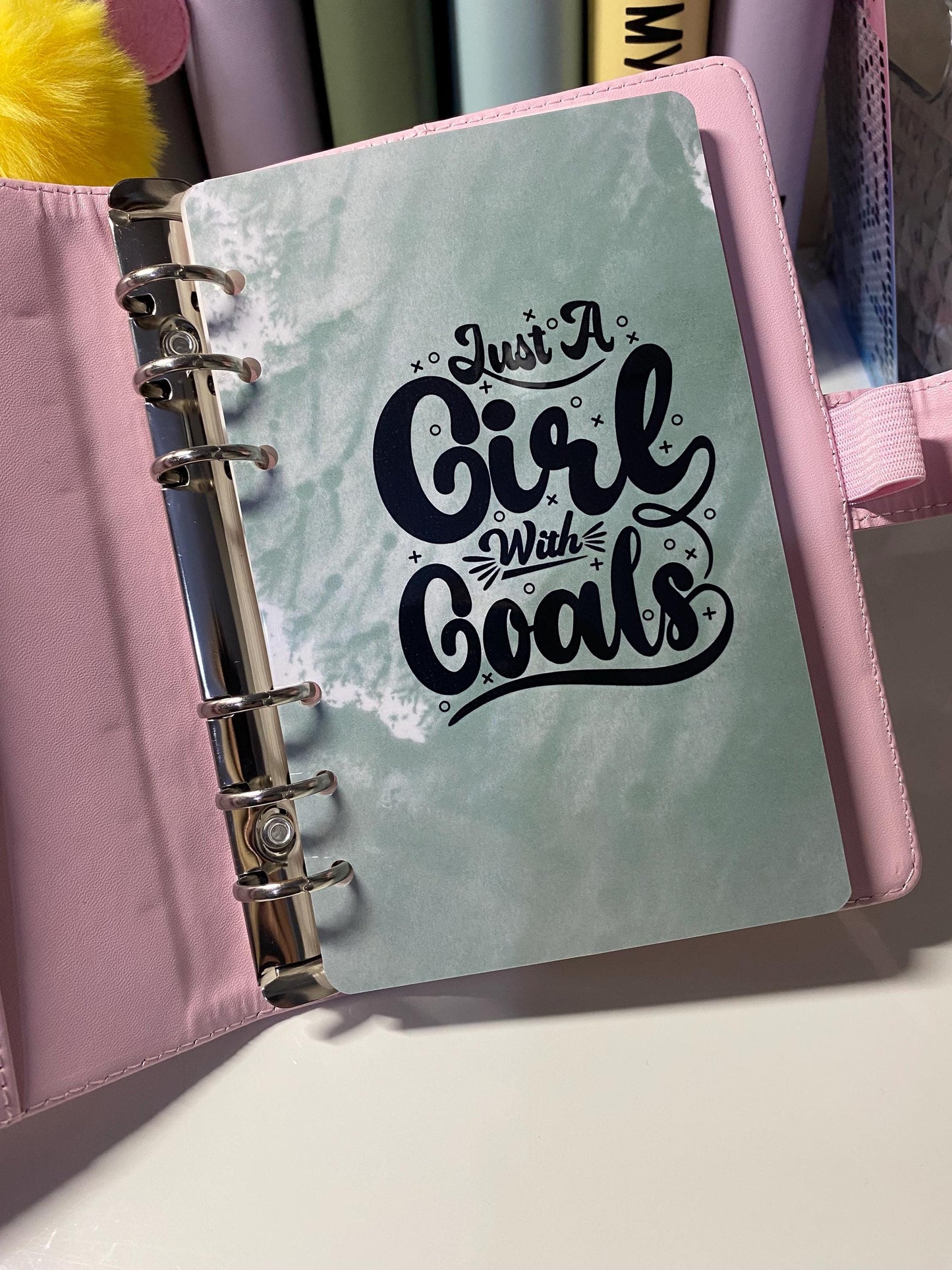 Just a girl with goals A6 Binder Dashboard, Cash Stuffing, Budgeting, Save Money, Budget, Monthly, Weekly, Savings, Reset