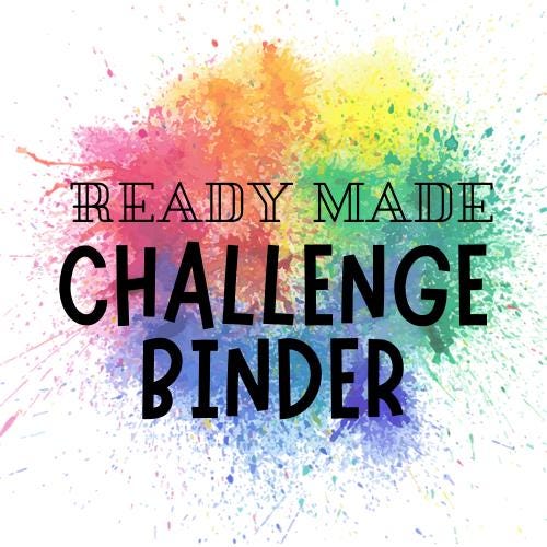 Mystery Challenge Binder, Cash Stuffing, Budgeting, Save Money, Budget, Monthly, Weekly, Savings, Reset