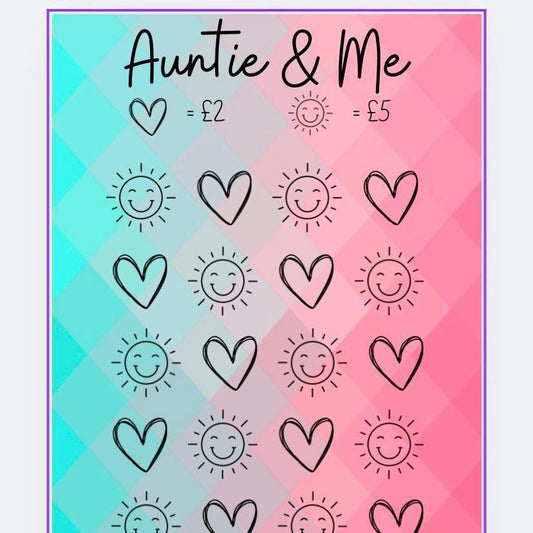 Auntie and me Savings Tracker and wallet, cash Stuffing, Budgeting, A6 binder, Save money,  Envelope method, Budget, Challenge