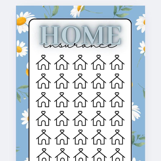 Home Insurance Savings Tracker and wallet, cash Stuffing, Budgeting, A6 binder, Save money,  Envelope method, Budget, Challenge