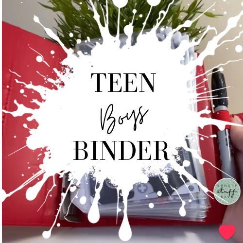 Boys Teen Binder, Cash Stuffing, Budget Binder Trackers, Save Money, Cash Envelopes, Budgeting