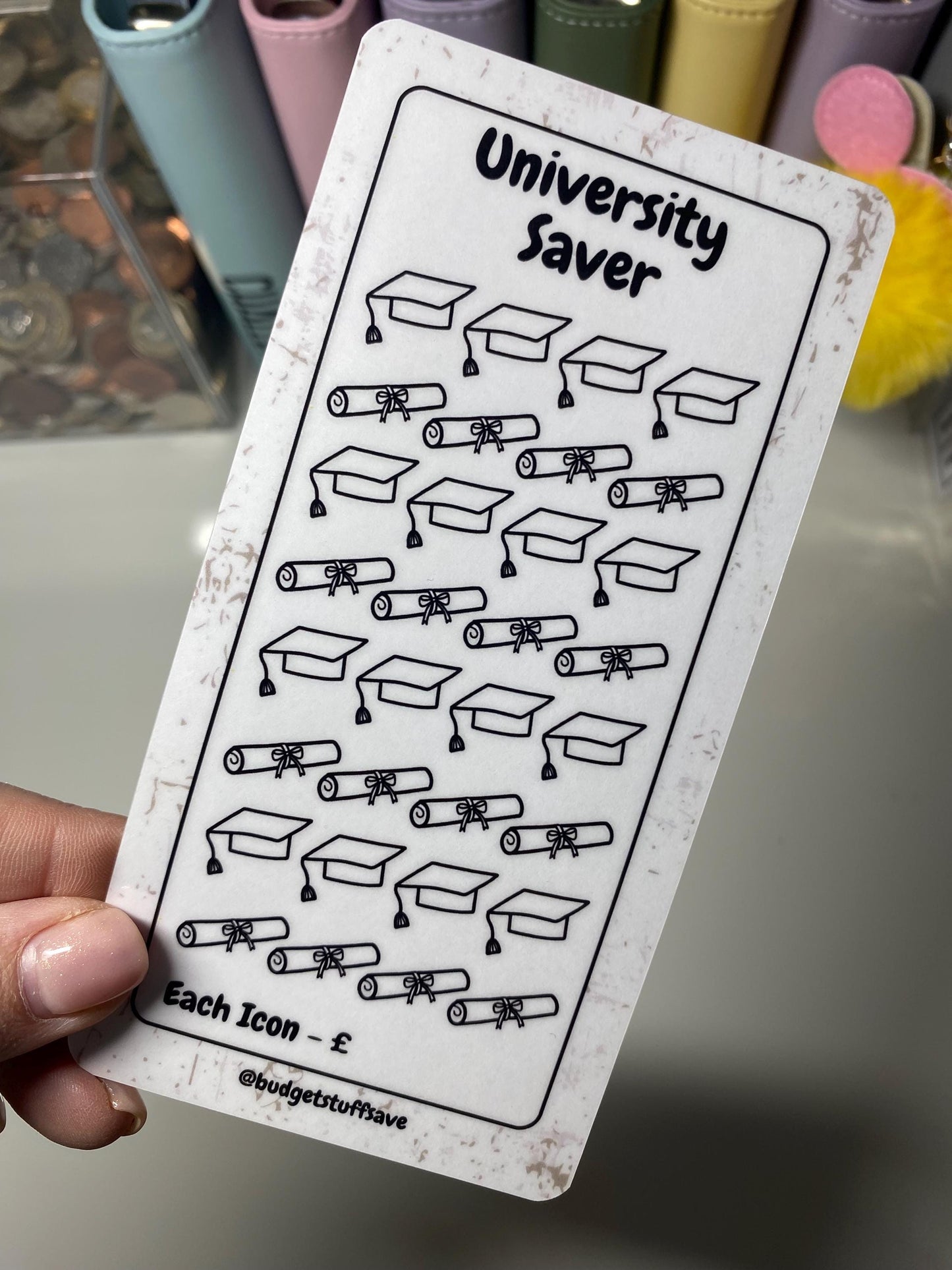 University Savings Tracker, cash Stuffing, Budgeting, A6 binder, Save money,  Envelope method, Budget, Challenge