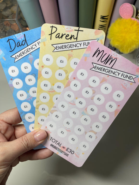 Mum/Dad/Parent Emergency Saver, Cash Stuffing, Budget Binder Trackers, Save Money, Cash Envelopes, Budgeting, Money Saver, Presents, Gifts