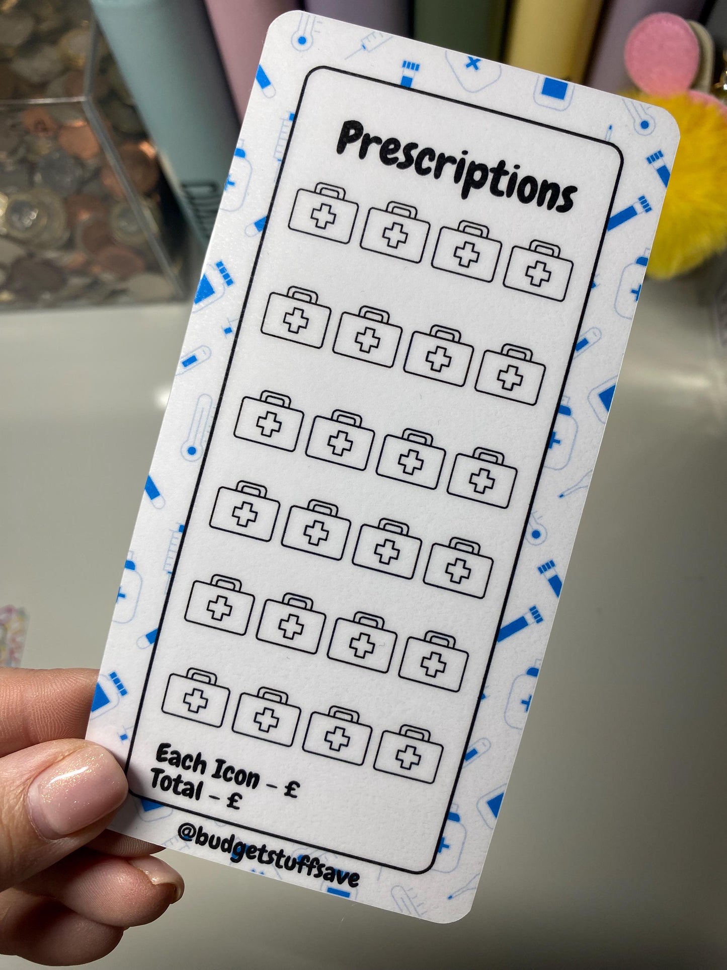 Prescriptions Vellum Wallet for Cash Stuffing, Budgeting, Wallets, Save, Cash, Organise
