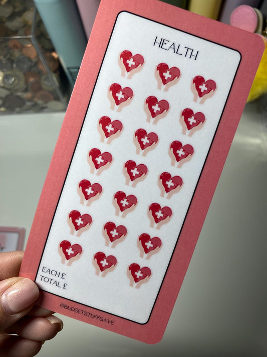 Health savings tracker, Cash Stuffing, Budget Binder Trackers, Save Money, Cash Envelopes, Budgeting, Money Saver, Presents, Gifts