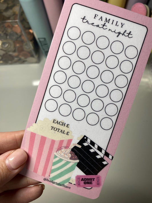 A6 treat night Vellum Wallets/zip wallet and trackers for Cash Stuffing, Budgeting, Wallets, Save, Cash, Organise
