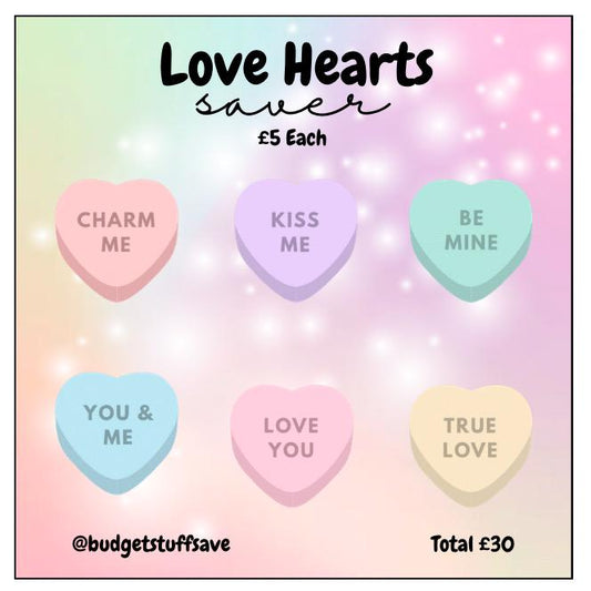 Love Hearts Mini Tracker, Cash Stuffing, Budgeting, Budget Binder, Tracker, Save, Money, Challenge