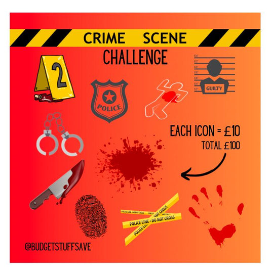 Crime Scene MINI Budget Tracker, Cash Stuffing, Budget Binder, pocket money, cash envelope