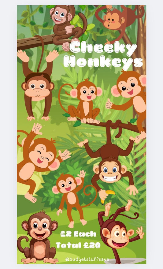 Cheeky Monkey Challenge Savings Tracker and wallet, cash Stuffing, Budgeting, A6 binder, Save money,  Envelope method, Budget, Challenge