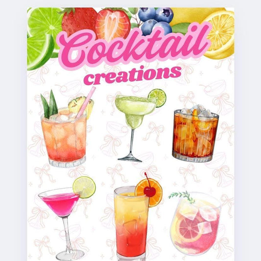 Cocktail Making Savings Tracker and wallet, cash Stuffing, Budgeting, A6 binder, Save money,  Envelope method, Budget, Challenge