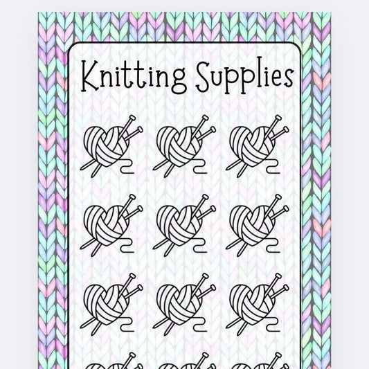 Knitting Savings Tracker and wallet, cash Stuffing, Budgeting, A6 binder, Save money,  Envelope method, Budget, Challenge