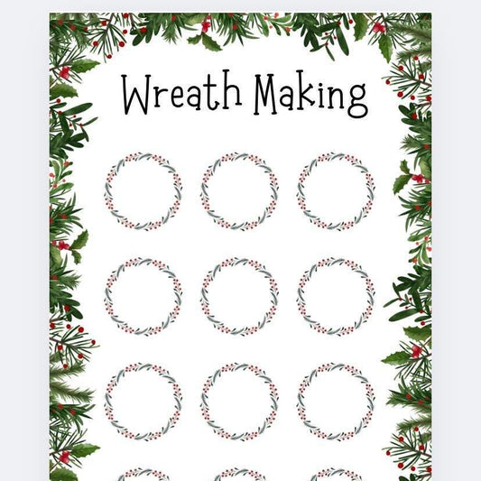 Wreath Making Event Savings Tracker and wallet, cash Stuffing, Budgeting, A6 binder, Save money,  Envelope method, Budget, Christmas
