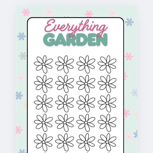 Everything Garden Savings Tracker and wallet, cash Stuffing, Budgeting, A6 binder, Save money,  Envelope method, Budget, Challenge