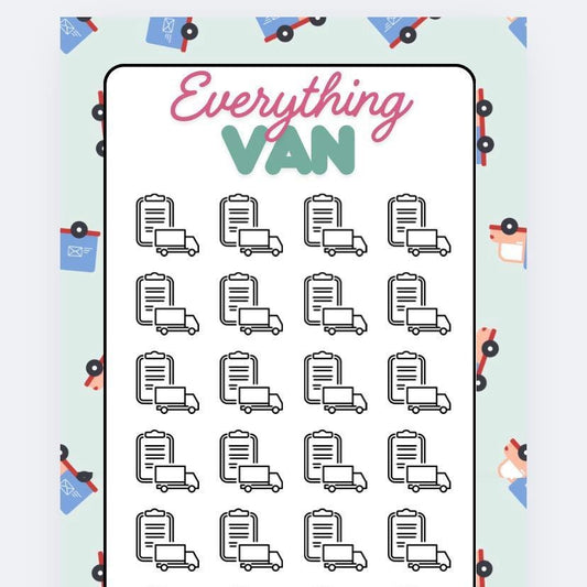 Everything Van Savings Tracker and wallet, cash Stuffing, Budgeting, A6 binder, Save money,  Envelope method, Budget, Challenge