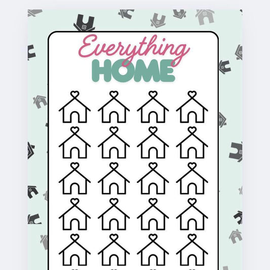 Everything Home Savings Tracker and wallet, cash Stuffing, Budgeting, A6 binder, Save money,  Envelope method, Budget, Challenge