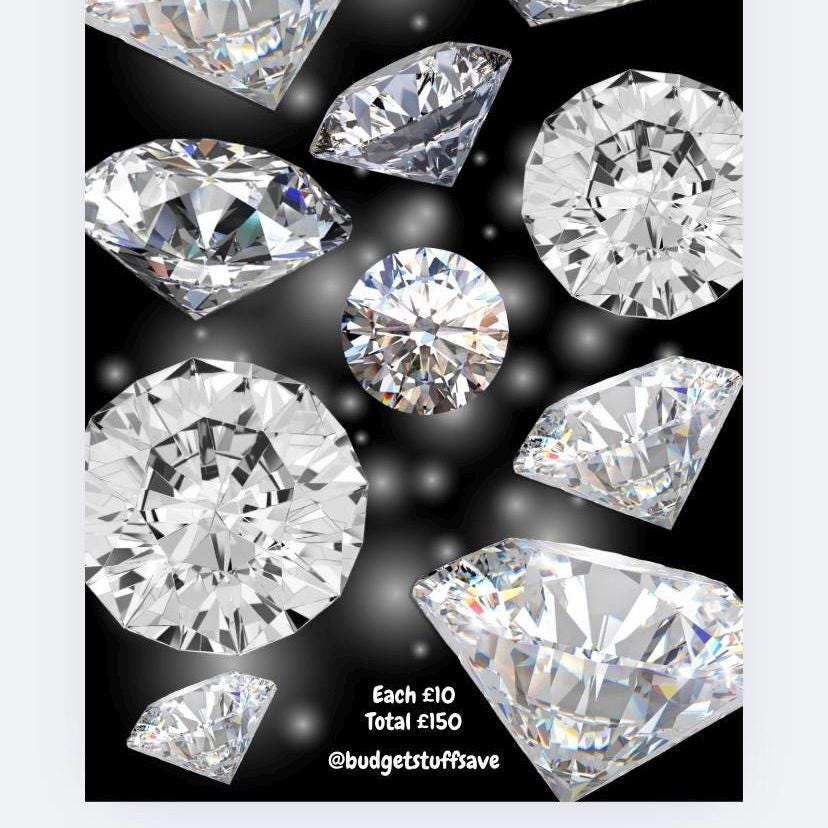 Diamonds are a girls best friend Savings Tracker and wallet, cash Stuffing, Budgeting, A6 binder, Save money,  Envelope method