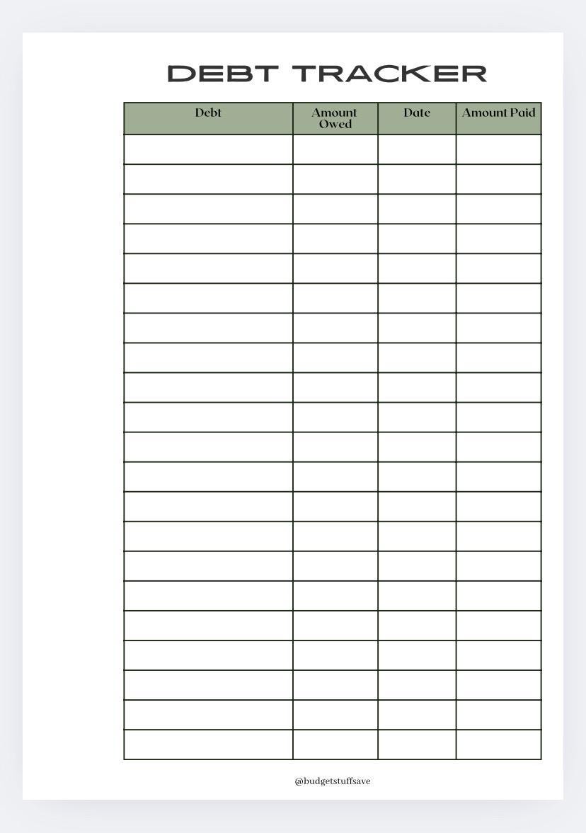 Budget Planner and/or inserts, Cash Stuffing, Budgeting, Save Money, Budget, Monthly planner, Weekly, Debt tracker, Bill tracker, meal plan