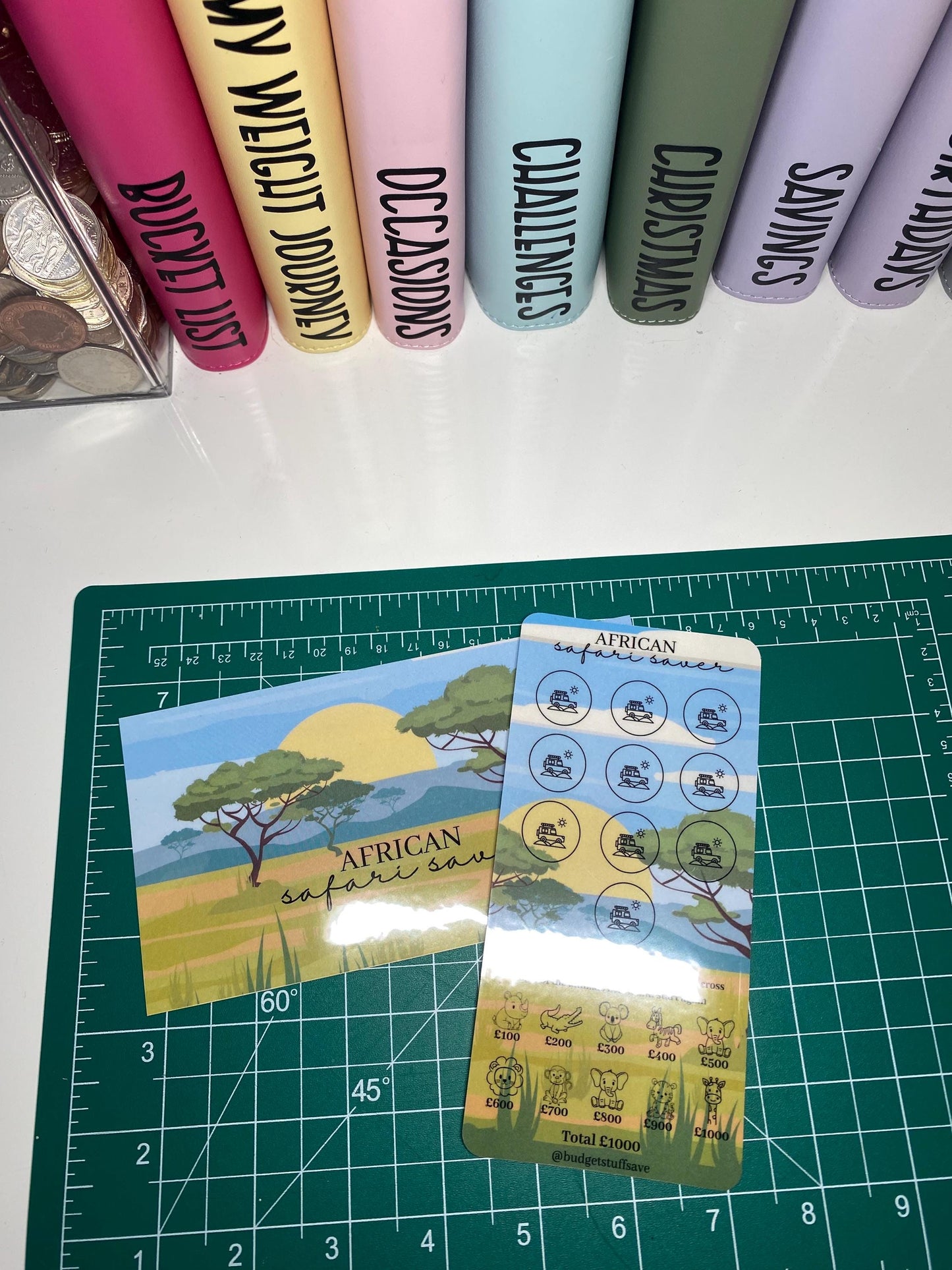 African Safari Saver, Cash Stuffing, Budget Binder Trackers, Save Money, Cash Envelopes, Budgeting, Money Saver, Presents, Gifts